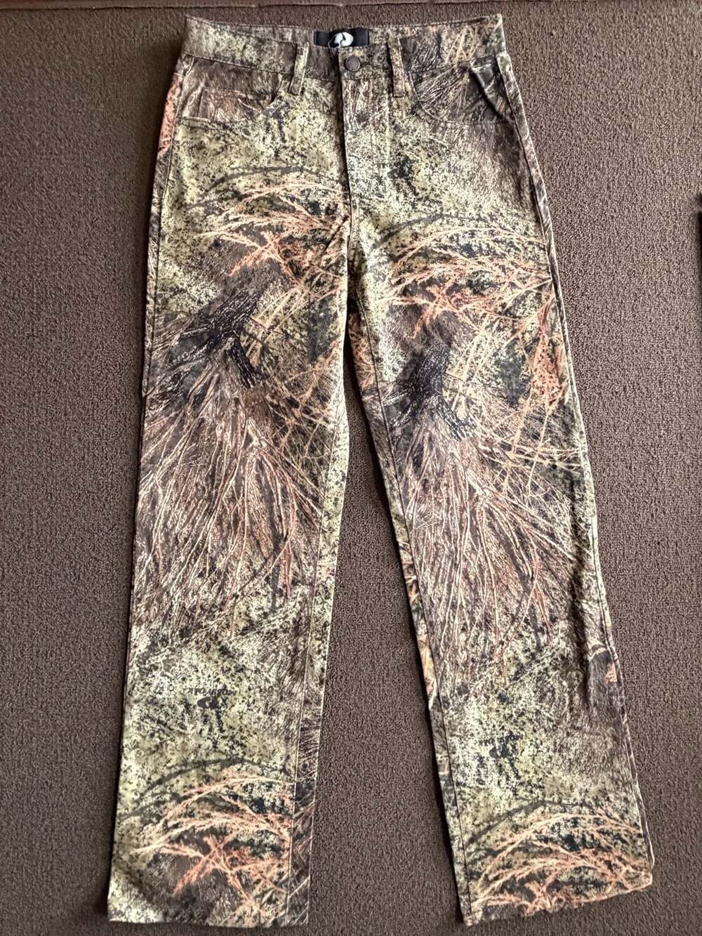 New with Tags Boys Mossy Oak Brush Camo 5 Pocket Jean Pants Size 16